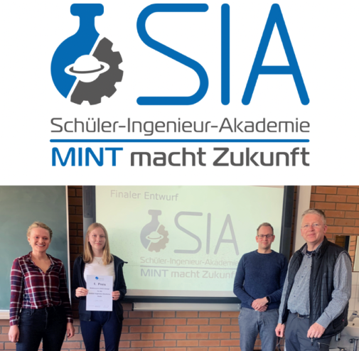 Preisverleihung SIA-Log-Wettbewerb: Jennifer Richters, Johanna Fitschen, Christoph Kutscher, Thomas Bieck